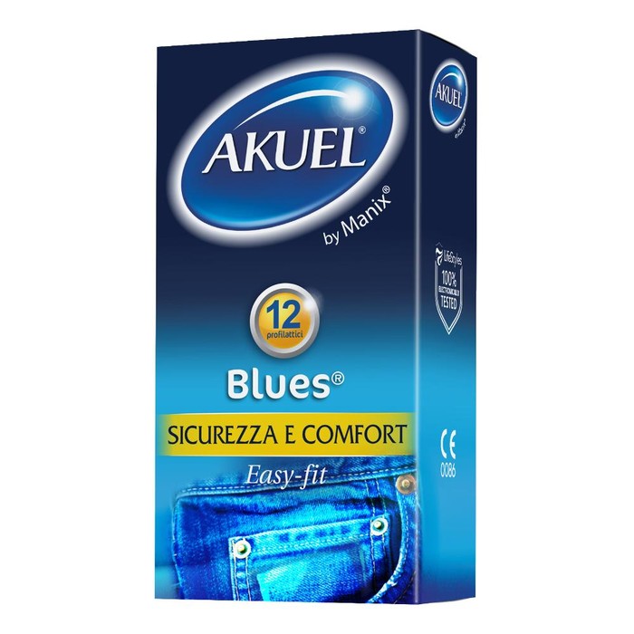Profilattico ansell akuel manix blues b 12 pezzi main product photo