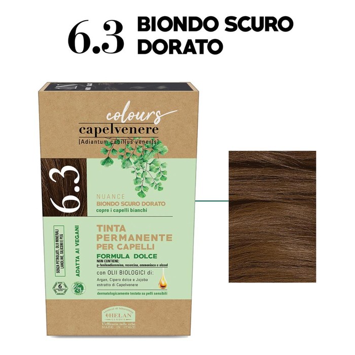 Capelvenere colours tinta capelli 6,3n biondo scuro dorato main product photo