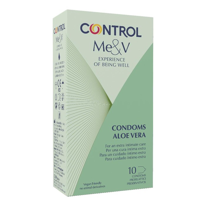 Control me&v condoms aloe 10pz main product photo