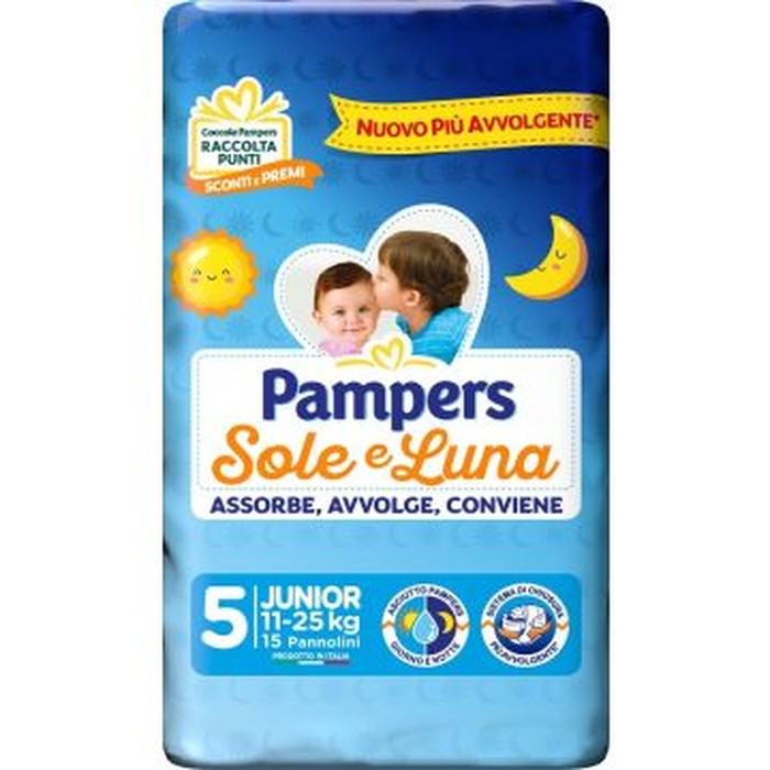 Pampers sole&luna junior 15pz main product photo