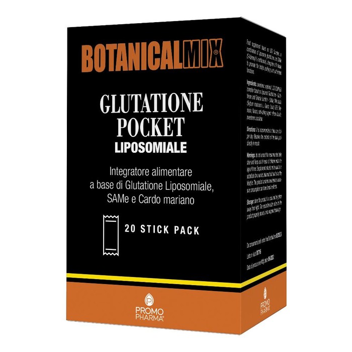 Botanicalmix glutatione pocket liposomiale 20 stick da 2 g main product photo