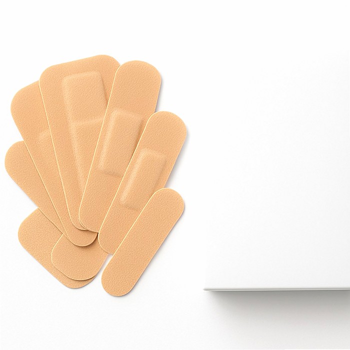 Cerotto prontex white strips in tessuto non tessuto bianco sterile scatola 12 cerotti grandi main product photo