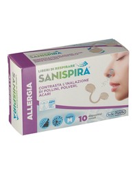 Sanispira allergia dispositivo nasale 10 pezzi taglia m -