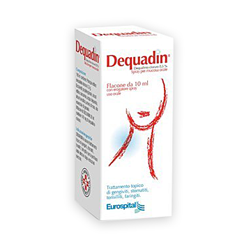 Dequadin spray per mucosa orale flacone da10 ml 0,5% - 