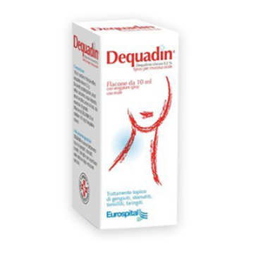 Dequadin spray per mucosa orale flacone da10 ml 0,5% - 