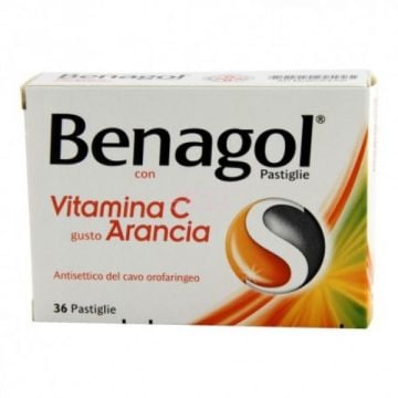 Benagol vitamina c 36 pastiglie gusto arancia - 