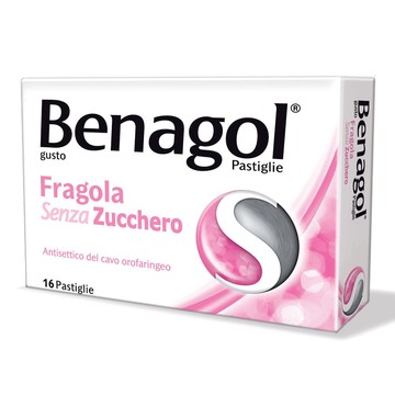 Benagol 16pastiglie fragola senza zucchero - 