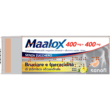 Maalox 30 compresse senza zucchero 400+400mg - 