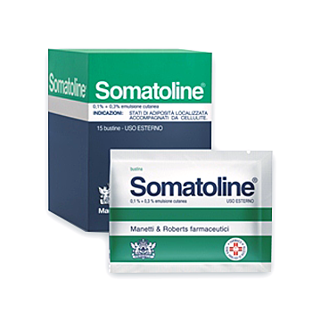 Somatoline emulsione cutanea 15 bustine 0,1+0,3% - 