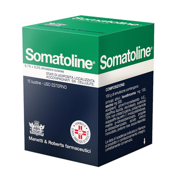 Somatoline emulsione cutanea 15 bustine 0,1+0,3% - 