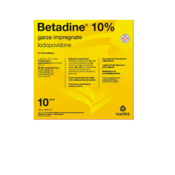 Betadine 10garze impregnate 10x10 - 