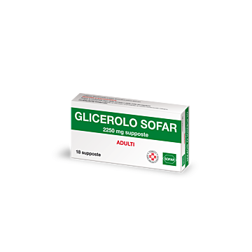 Glicerolo adulti 18 supposte da 2250 mg - 