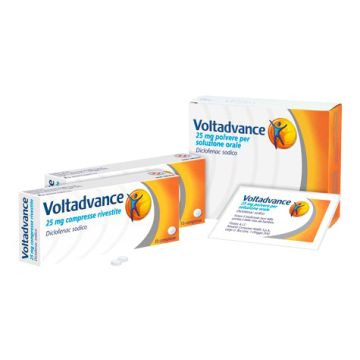 Voltadvance polvere 20 bustine 25 mg soluzione orale - 