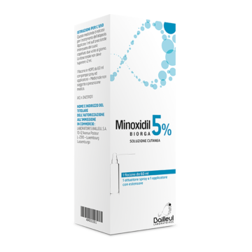 Minoxidil biorga soluzione cutanea 60ml5% - 