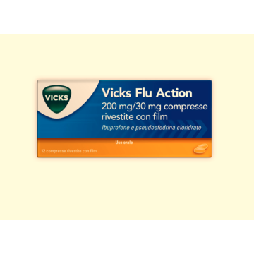 Vicks flu action12cpr200+30mg - 