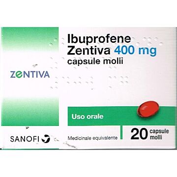 Ibuprofene zent20cps 400mg - 