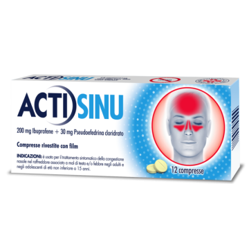 Actisinu12cpr 200mg+30mg - 