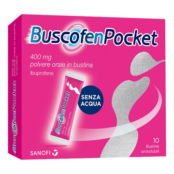 Buscofenpocket 10 bustine orosolubili 400mg - 