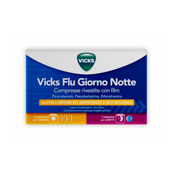 Vicks flu giorno notte12+4cpr - 