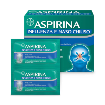 Aspirina influenza e naso chiuso 20 bustine - 