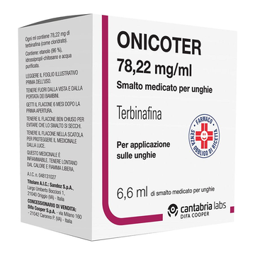 Onicoter smalto medicato 1 flaconcino 6,6 ml - 