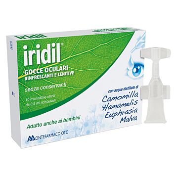 Gocce oculari iridil 10 ampolle monodose richiudibili 0,5 ml - 