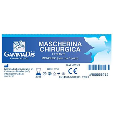 Mascherina chirurgica 3 pezzi - 