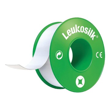Cerotto in rocchetto leukosilk ipoallergenico bianco 1,25x500 cm - 