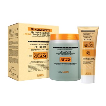 Guam fanghi d'alga confezione convenienza fredda con fanghi d'alga guam 1 kg + crema gel 250 ml form - 