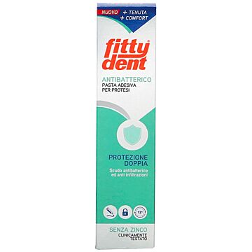 Fittydent antibatterico pasta adesiva dentiera nuova formula40 g - 