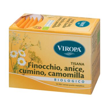 Viropa finocchio/cumino/anice/camomilla bio 15 bustine - 