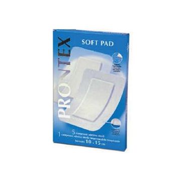 Garza compressa prontex soft pad autoadesiva 10x15cm 6 pezzi - 