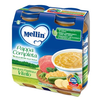 Mellin pappa completa vitello 250 g 2 pezzi - 