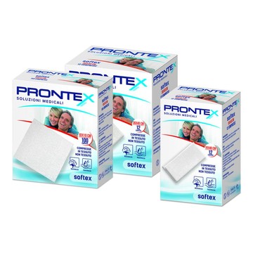 Garza in tessuto non tessuto prontex soft 10x10cm 100 pezzi - 