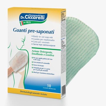 Ciccarelli guanto presaponato 10 pezzi - 