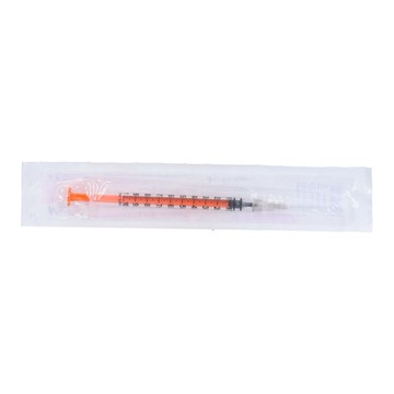 Siringa farmatexa 1 ml con ago staccabile gauge 27 100 unita' - 