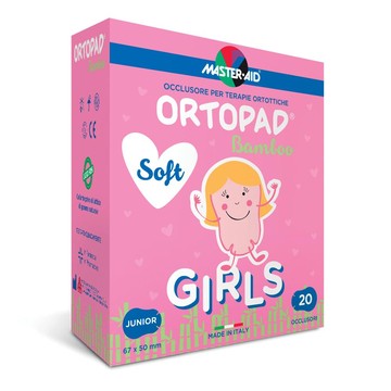 Cerotto oculare per ortottica ortopad girls junior 5x6,7 20 pezzi - 