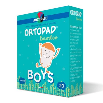 Cerotto oculare per ortottica ortopad boys 5x6,7 cm 20 pezzi - 