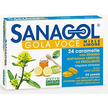 Sanagol gola voce miele limone 24 caramelle - 