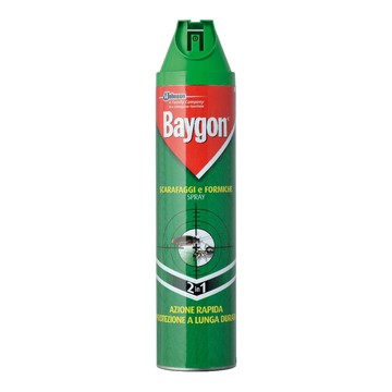 Insetticida baygon scarafaggi e formiche plus spray 400 ml - 