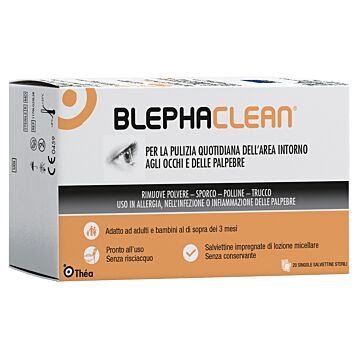 Blephaclean garze oculari sterili a base di acido ialuronico 20 pezzi - 
