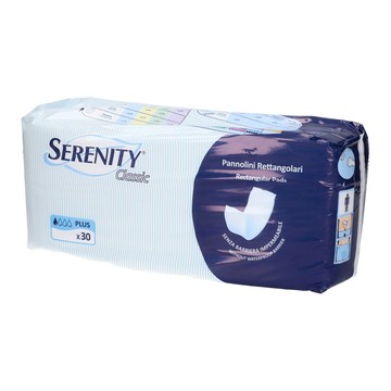 Pannolone per incontinenza formato rettangolare senza barriera serenity 30 pezzi - 