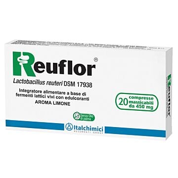 Reuflor 20 compresse masticabili aroma limone - 