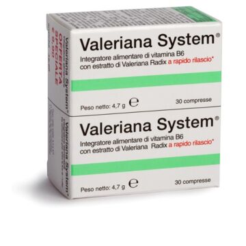 Valeriana system 30 compresse + 30 compresse - 