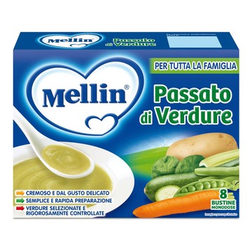 Mellin passato verdure 8 bustine 8 g - 
