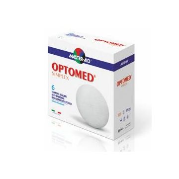 Tampone oculare master-aid optomed simplex 6 pezzi - 