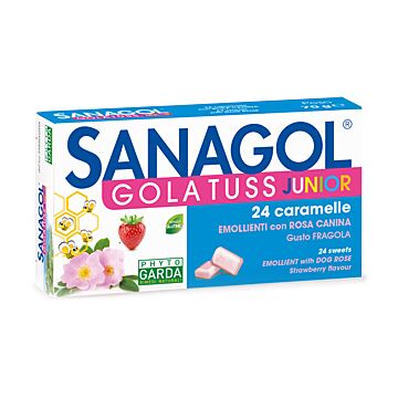Sanagol gola tuss junior fragola 24 caramelle - 