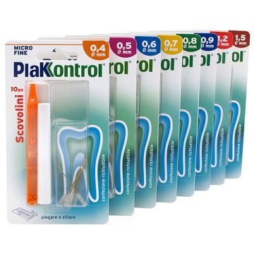 Plakkontrol minigrip scovolino 0,7 mm 10 pezzi - 