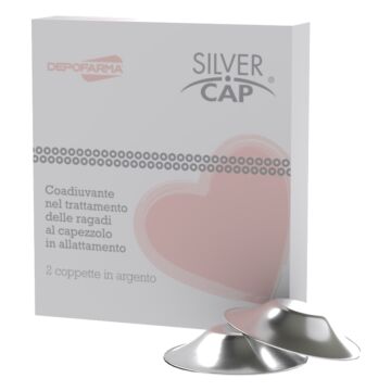 Silver cap coppette in argento copri capezzoli per allattamento 2 pezzi - 