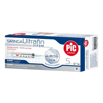 Siringa pic ultrafine 5 ml ago 14 10 pezzi - 